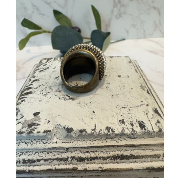 Stunning Brutalist Copper Ring - Picture 4 of 9